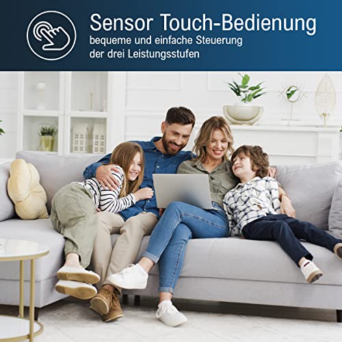 ProfiCare® Luftreiniger | Raumklima | bis zu 20 m² | 2 Filter-System | Vorfilter | EPA-Filter | 3 Leistungsstufen | Schlafmodus | 25 Watt | Sensor Touch-Bedienung | 4 LED-Kontrollleuchten | PC-LR 3075