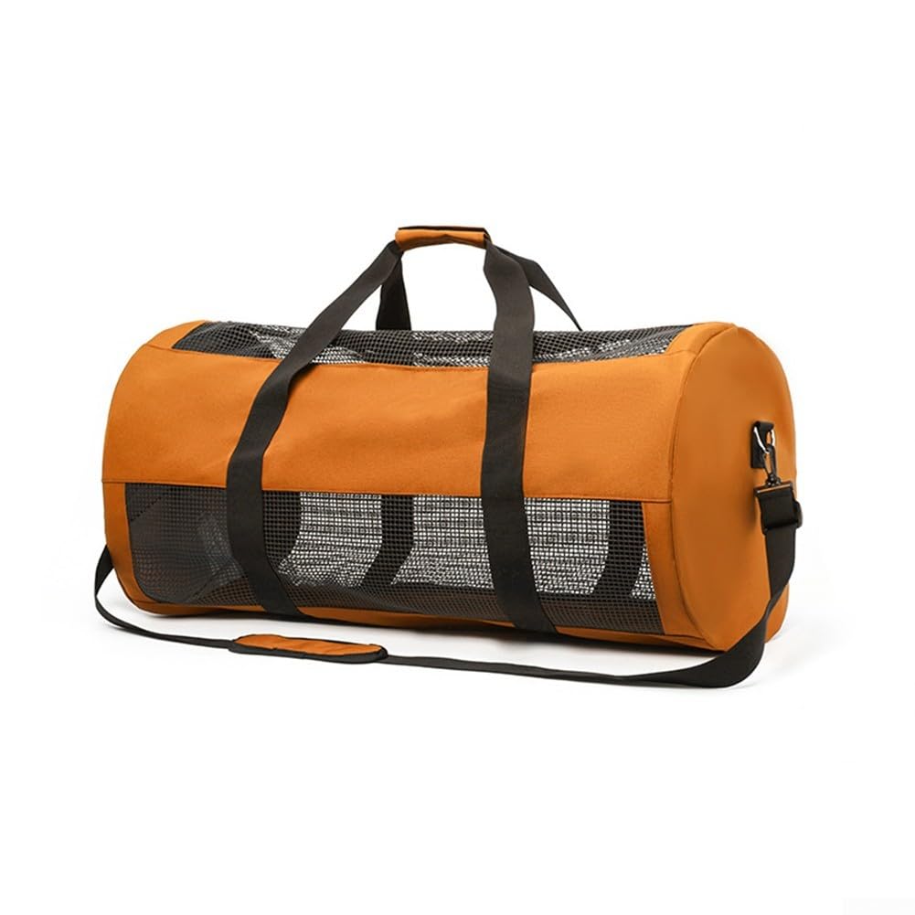 Girftong Scuba Diving Mesh Bag, 60L Quick-Dry Duffle For Gear, Breathable Storage Tote For Swimming, Surfing, Beach And Outdoor Sports Activities(orange)