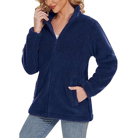 TACVASEN Women's Lightweight Fleece Coat Cover