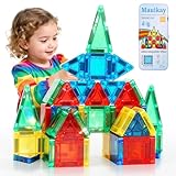 Mauikay Mini Magnetbausteine Magnetspielzeug STEM-Magnetblöcke Kleinkindspielzeug Bauspielzeug Mini Magnetische Bausteine Reiseset Reisespiele Kinder ab 3-8 Flugzeug Beschäftigung Kinder