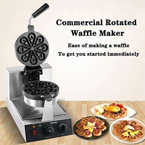 Waffeleisen 180 Grad Rotierender Elektrischer Kommerzieller Waffeleisen Belgische Doppelwaffel-Sandwich-Toaster-Maschine… – Bild 3