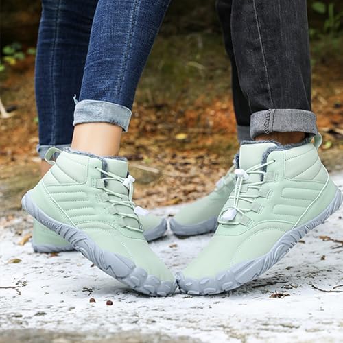 Winter Barefoot Shoes Women, Non-Slip & Waterproof Winter Barefoot Shoes Walking, Men Women Wide Toe Hiking Boots Sneakers4
