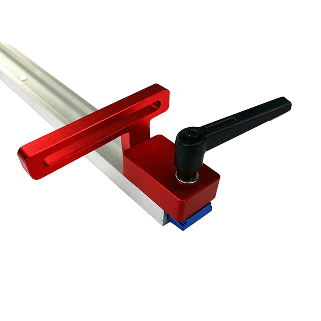 QWORK® 300mm T-Slot Track in Lega di Alluminio, T-Track con 6 Viti
