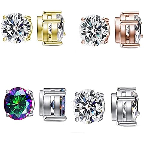 Airokiy Magnetic Earrings with Cubic Zirconia Cover
