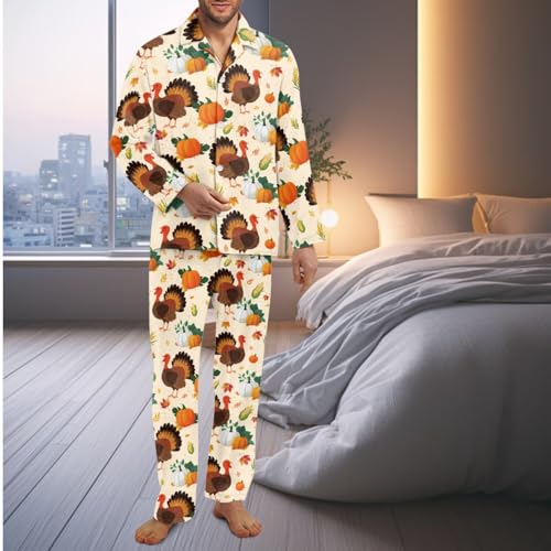 INSTANTARTS Couples Matching Outfits Button Down Comfortable Nightwear for Men and Women Soft Long Sleeve Pajama Sets2