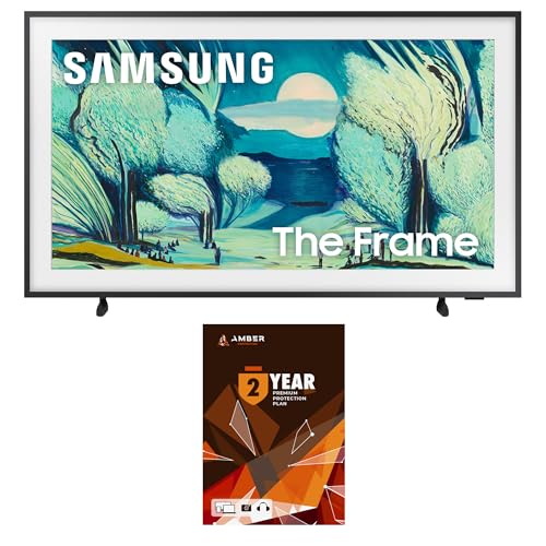 Samsung QN55LS03FAFXZA 55 Inch The Frame QLED 4K Art Mode Vision AI Smart TV with 2 Year Amber Protection Plan (2025)