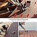 Deck Spacers - 6-Piece Set with 4 Thickness Sizes for Accurate Board Alignment On Basement, Garage, Balcony, Lawn, and Backyard Projects | Decking Board Spacers | Hardwood Decking Tool