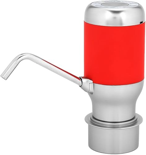 Miniatura 2 de Bomba de botella de agua potable automática eléctrica Dispensador inteligente USB recargable elegante oficina en casa al aire libre (rojo)