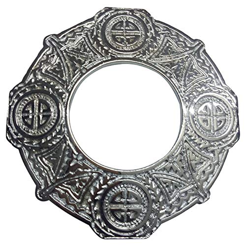 AAR Scottish Brooches Design Chrome Finish Pin Fly Plaid Highland Klit Size 3