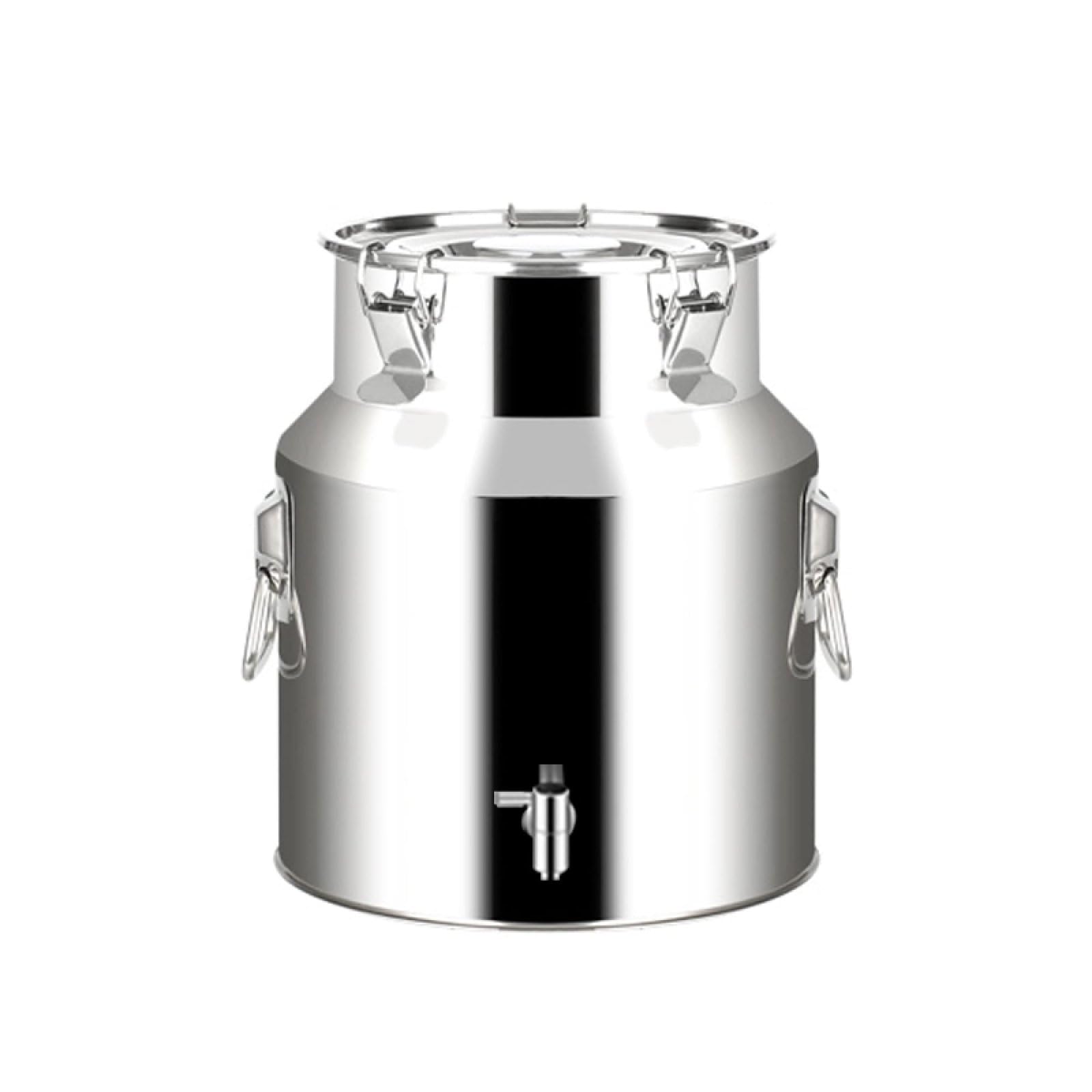 SBCGFY Large Capacity Stainless Steel Milk Can - 5L/9L/14L Portable Transport Tank Wine Pail Bucket Tote Jug Ice Barrel With Sealed Lid Liquid Container,5L,5L