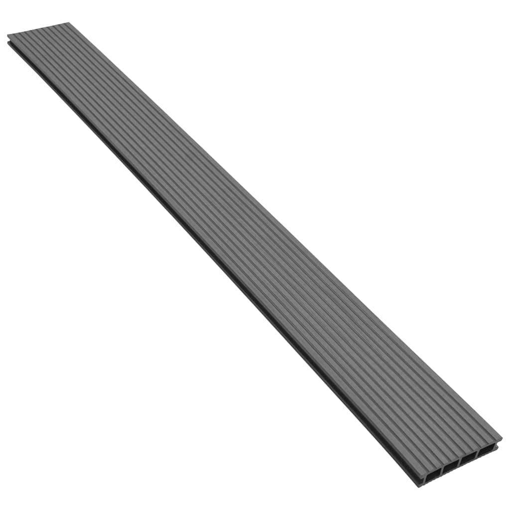 Materiały budowlane, wykładziny podłogowe i dywanWPC deski tarasowe z akcesoriami 10 m² 2,2 m szare