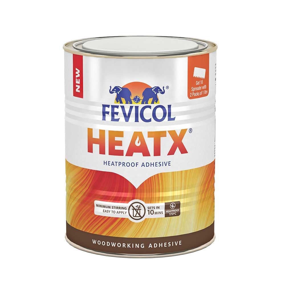 Fevicol Heatx - Fast Setting Heatproof Adhesive | Sets in 10minutes | Mix instantly | Water resistant | 1 Litre-image-38