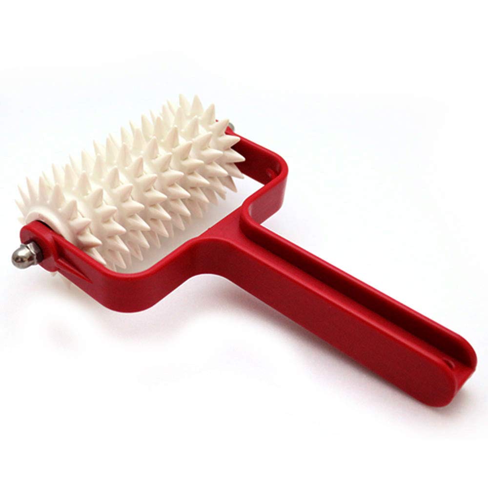 COOKTOOLSMALL Pizza Dough Roller Docker Plastic for Pizza Cake Pie Homemade Baking Wide Head