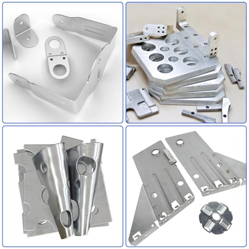 STARVAST 2 PCS Aluminium Blech Platten Zuschnitte,20 × 20 cm aluplatte 5mm,Alu Panel Platte mit Schutzfolie Alubleche Aluminiumblech Dicke Alu Blech Alublech für Modellbau Messebau Diy Handwerk