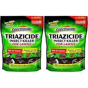 Spectracide Triazicide Insect Killer for Lawns Granules, 10 lb Bag, Kills All Listed Lawn-Damaging Insects (Pack of 2)