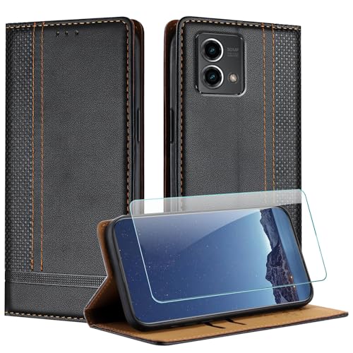 JayModCase Coque pour Motorola Moto G Stylus 5G 2024 + Protecteur d'écran, Etui à Rabat Pochette pour Moto G Stylus 5G 2024 avec [Fermeture...
