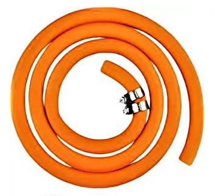 YOZTI 1.5 Meter Gas Hose Pipe for Gas Connector- Flexible and Durable for Home Kitchens and Restaurants, Secure Gas Connection, Ideal for LPG/Natural Gas, (1.5 Meter)