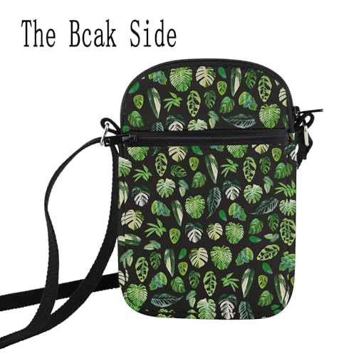 HOLLP Monstera Leaf Bag Monstera Leaves Crossbody Bag Tropical Leaf Gift Plant Lover Gift4