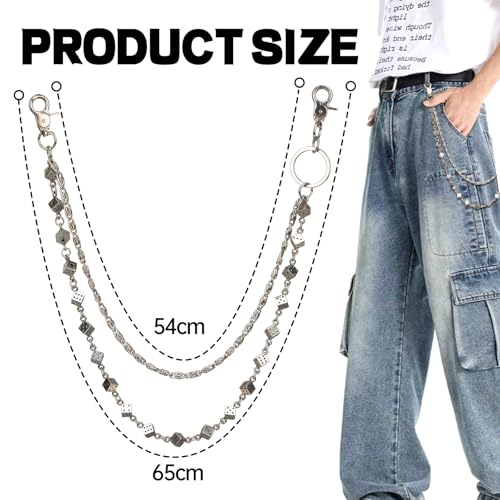Image of PINKPIN Wallet Pants Keychain for Jeans Wallets Belts Punk Rock Casual Streetwear for Men Women