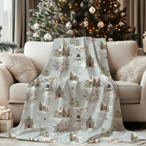 Christmas Blanket - Stylish and Cozy Snow Throw Blanket -