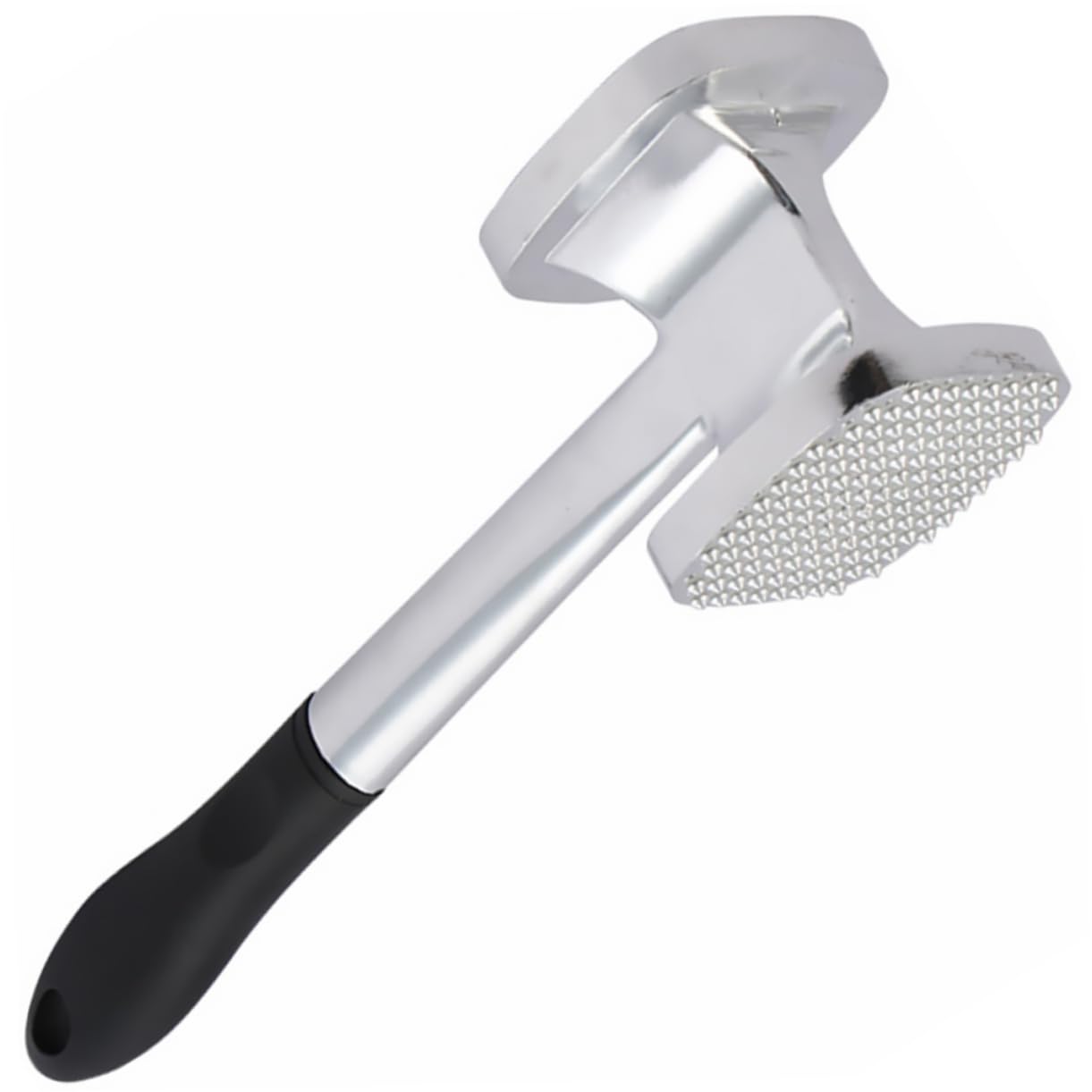 ABOOFAN Double Sided Aluminum Alloy Meat Hammer Kitchen Mallet Tool for Tenderizing Beef Meat Pounder for Home Cooking Easy to Store with Hanging