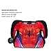 KidsEmbrace Marvel Spider-Man High Back Booster Car Seat, Spider-Man Suit Red