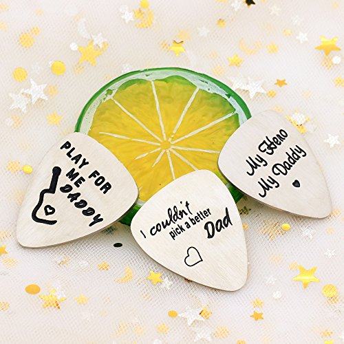 Lot de 3 médiators pour guitare en acier inoxydable - Les Beatles, Paul McCartney, John Lennon, RIngo Starr, George Harrison Lot de 3 médiators pour guitare en acier inoxydable – Image 4