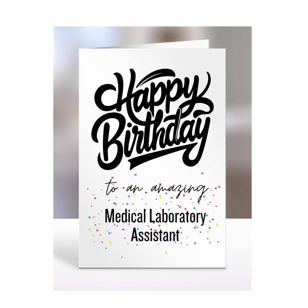 Card for Medical Laboratory Assistant, Happy Birthday Gifts for Men or Women, Him, Her, Presents for Christmas, Appreciation, To an amazing, A5-167a_201 โ image 1