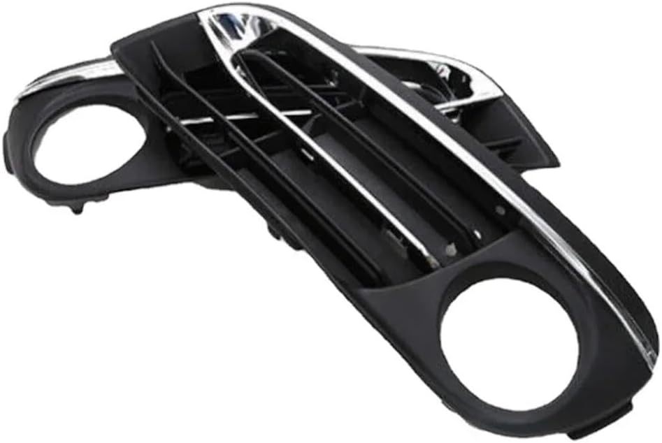 Pair Front Bumper Fog Light Chrome Grill Grille Trim Panel Compatible for BMW F10 F11 F18 525d 528i 535i 2014-2016 51117331737 51117417785(Style B)