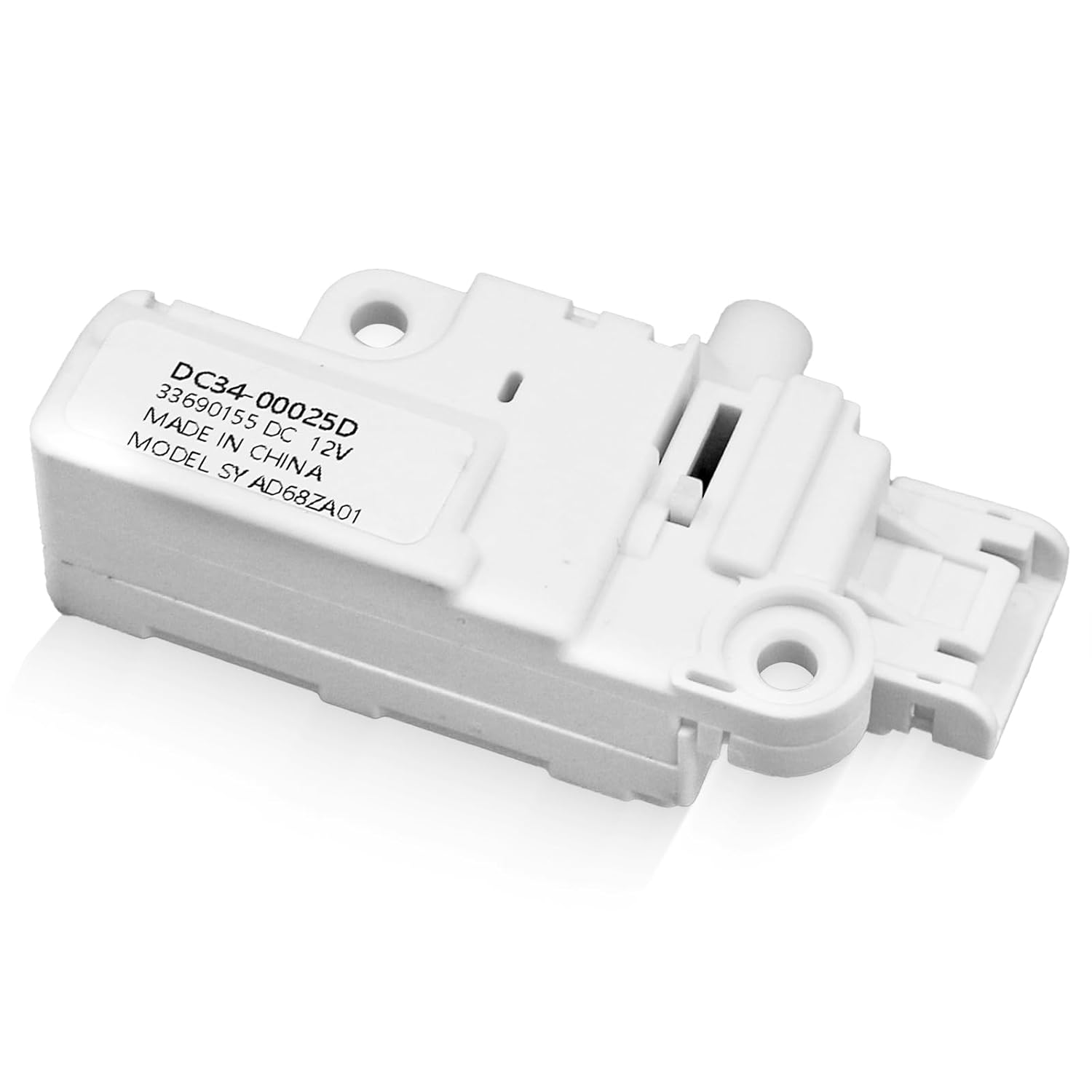 DC34-00025D DC12V استبدال قفل باب الغسالة لـ Samsung WW90K74150OX / WW90K74150SC / WW90K74150O WF45K6200AW / A2 WF45K6500AZ / A2 PS1758871 قطع غيار قفل الباب الأوسط