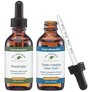 Native Remedies Calm ComboPack – Natural Homeopathic Remedy for Symptoms of Stress & Tension and All-Natural Herbal Supplement for Calm Outlook