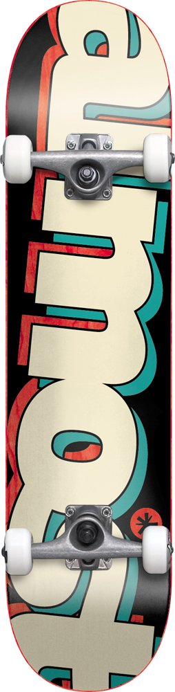 Almost Tilt Logo TT Full Complete Skateboard (Black/Tan, 7.5-Inch)