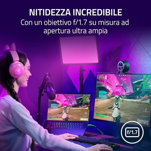 Kiyo Pro Ultra - Webcam 4K per la creazione di contenuti e streaming (Ultra High Dynamic Range-UHDR, UltraHD 4K 30 FPS/1080P 60 FPS, autofocus con AI, sensore di luminosità da 2,9 µm) Nero - Webcam - Immagine 3