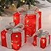 Produktbild 3x LED Geschenkboxen Zimmerdeko Weihnachtsdeko 40 LEDs - beleuchtete Geschenke Leuchtbox Weihnachtsbeleuchtung Weihnachts Dekoration Fensterdeko - Weihnachten Christmas - Dekoration Beleuchtung Advent