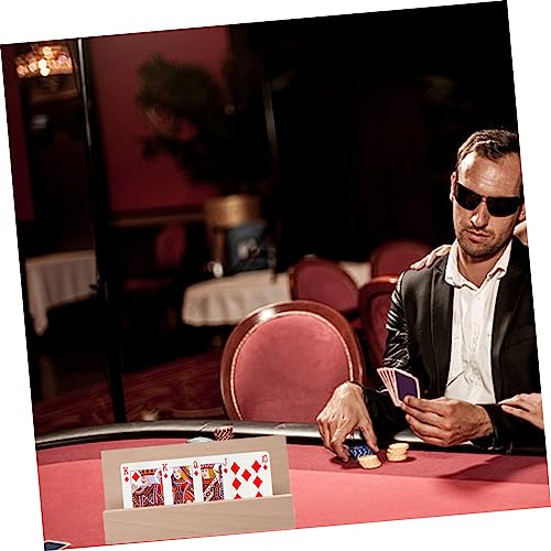 Présentoir de cartes en bois noble et support de bureau
