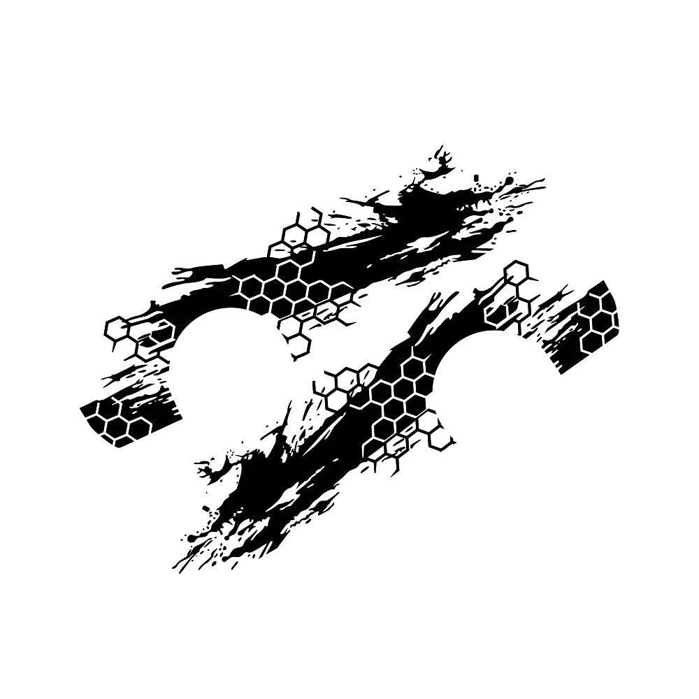 Dabhuoc Glossy Black Car Door Side Stickers Car Livery Auto Tuning Accessories Car Vinyl Full Body(Glossy Black)