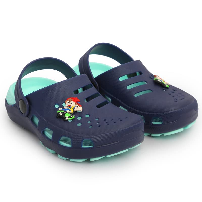 CHUCKIES Attractive Clog Shoes for Boys & Girls || Indoor & Outdoor Sandals Clogs for Kids (Navy Sea Green, 4.5Years) (B0C37CFR3Q) Amazon Price History, Amazon Price Tracker