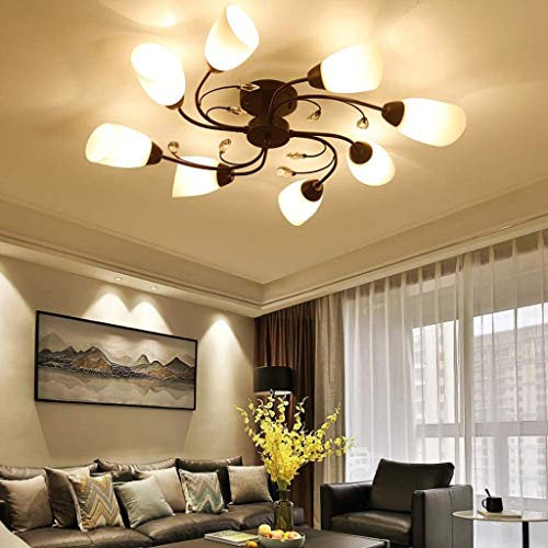 Lustre rétro européen simple multi-tête en métal pour intérieur chic - 5