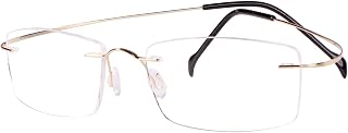 Agstum Pure Titanium Rimless Frame Prescription Hingeless Eyeglasses Rx Price In India