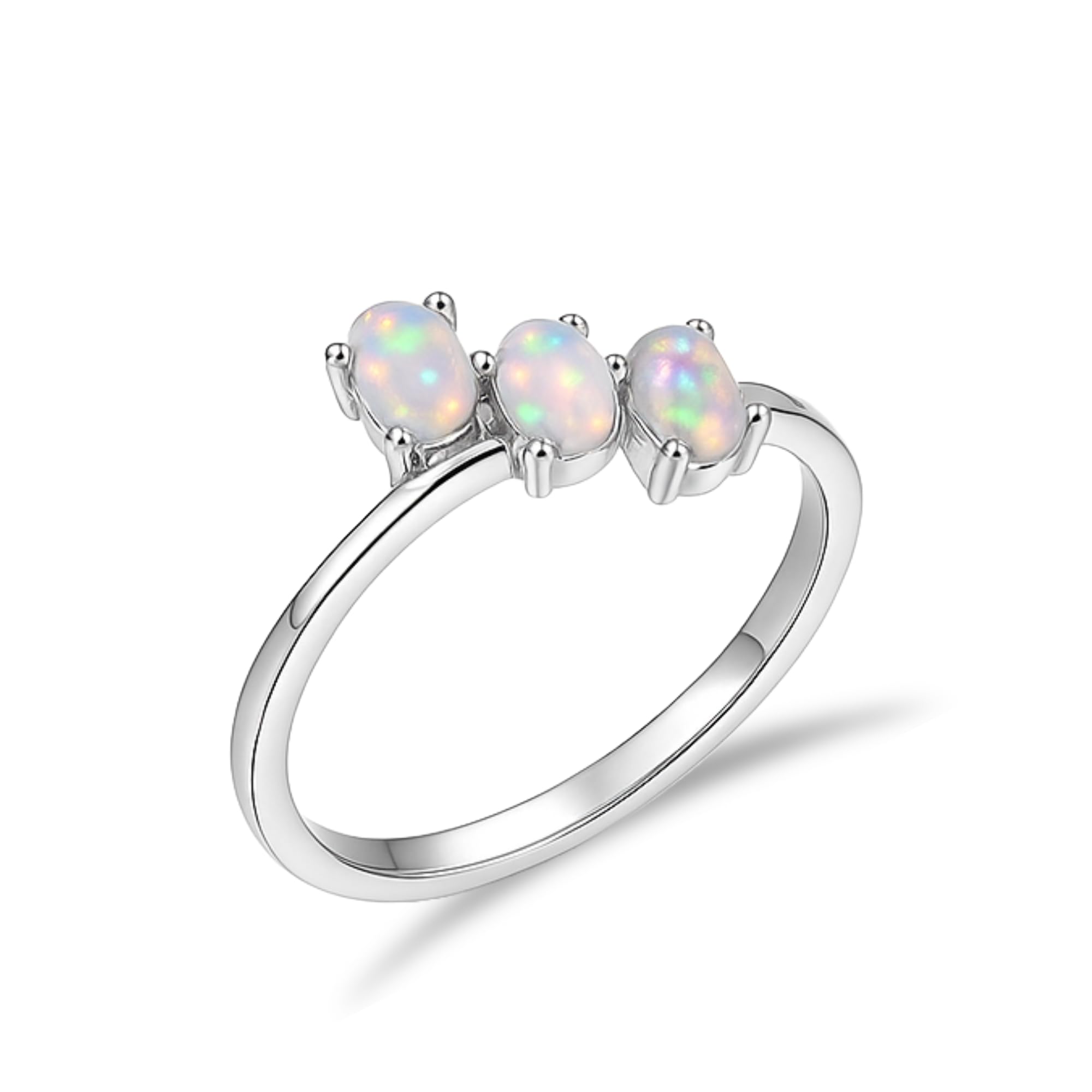 Bague opale éthiopienne argent 925 pour femme bijoux chic