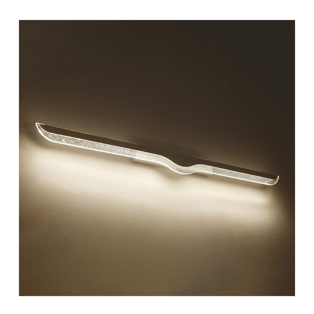 HYSJDMNC Bath Mirror Lamps Led Mirror Front Light Bathroom Vanity Waterproof and Anti Fog Acrylic Led Mirror Headlights Wall Lighting/White Light-40Cm/8W Interesting