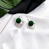 talent shows 2018 Material: Baumwolle ESCYQ Damen Ohrringe Ohrstecker Ohrhänger Tropfen Ohrlinie Vertrag Weiblichen Temperament Talent Show Joker Weiblichen Badminton Ist Green Fashion Ohrringe Abgeschlossen