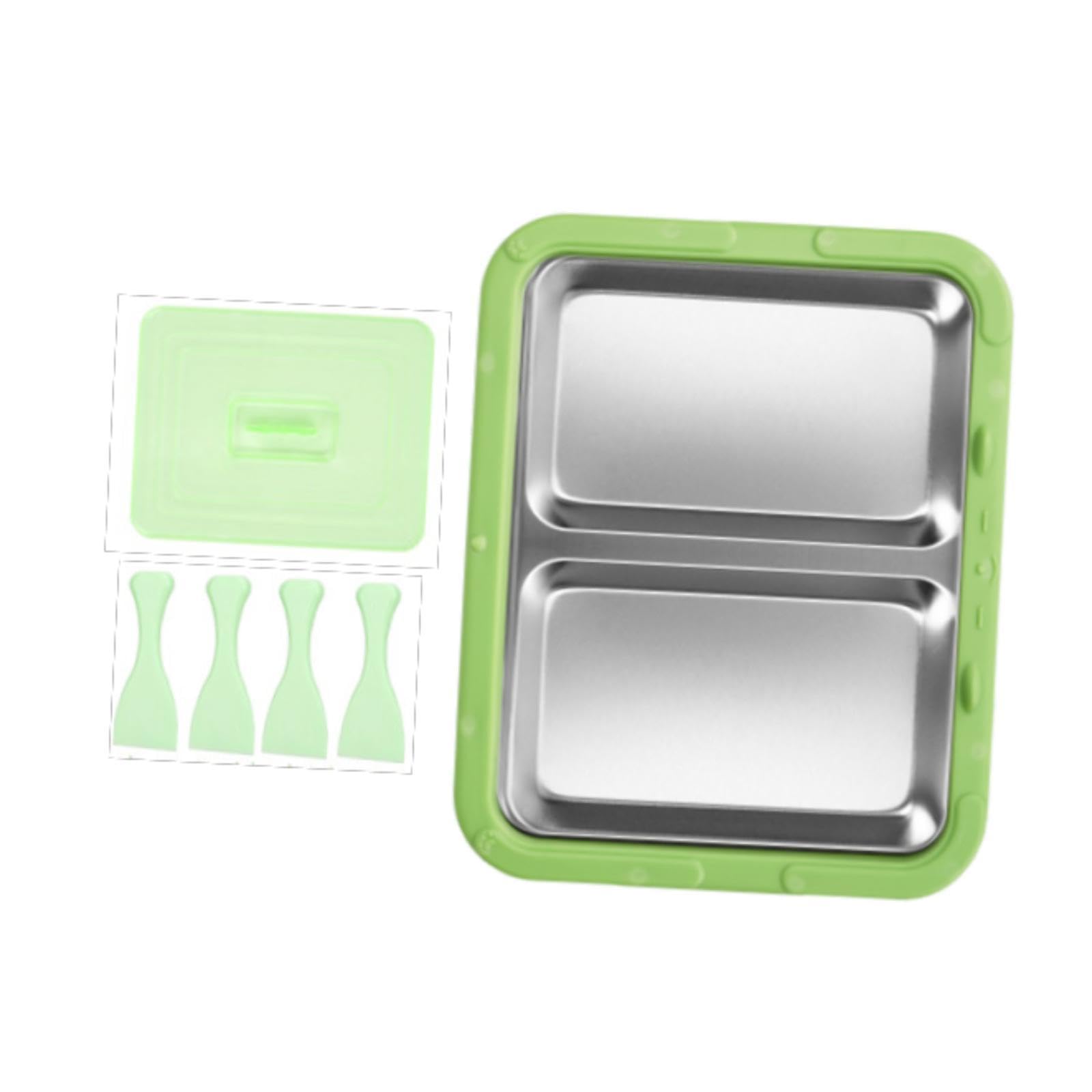 Ice Cream Maker Homemade Easy to Clean Fun Families Act | Ice Cream Maker Homemade Easy to Clean Fun Families Activities Pan Green With Lid Stainless Steel-image-46