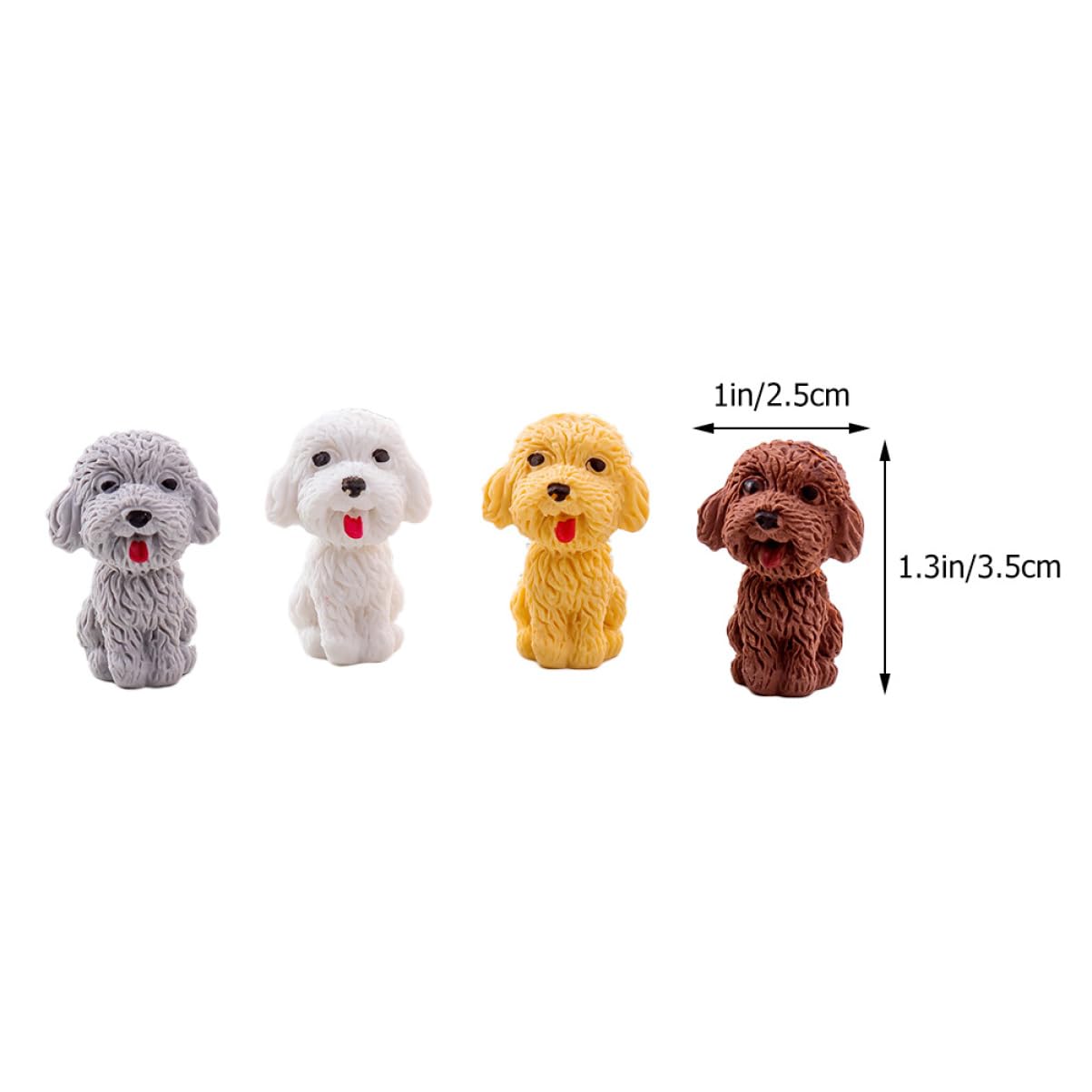 VILLCASE 5 Sätze Hund Radiergummi Cartoon-radiergummis Teddybären-radiergummis Kauspielzeug Für Hunde Ausgestopft Tierischer Radiergummi Preise Für Klassenzimmer 20 Stück * 5