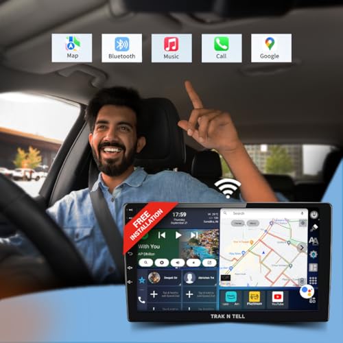Image of iPlayStream Touch Screen 9 Inches Android Car Stereo 4GB RAM + 64GB ROM with Car Play, Inbuilt 4G SIM, Free Internet and Free Installation*