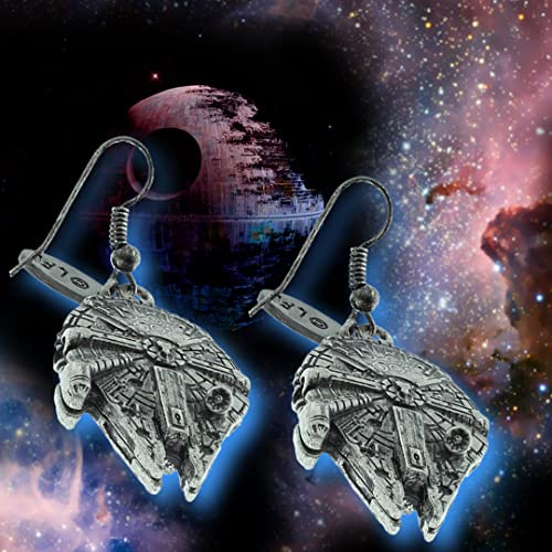 Star Wars Millennium Falcon 3D Dangle Earrings4
