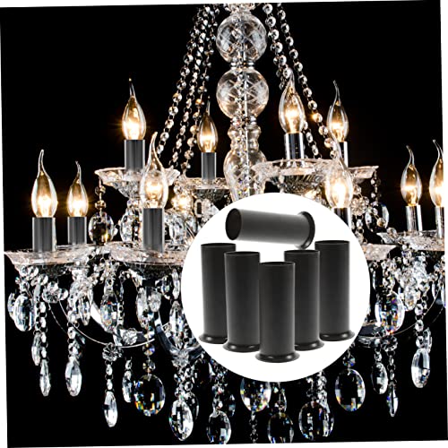 Uonlytech 24 Pcs Chandelier Cuff Set Plastic Candle Holders Gold Candelabra Goldendoodle Accessories Candle Cover For Chandelier Light Bulb Socket Cover Metal Candle Covers Sleeve Metal Cap #TOP2
