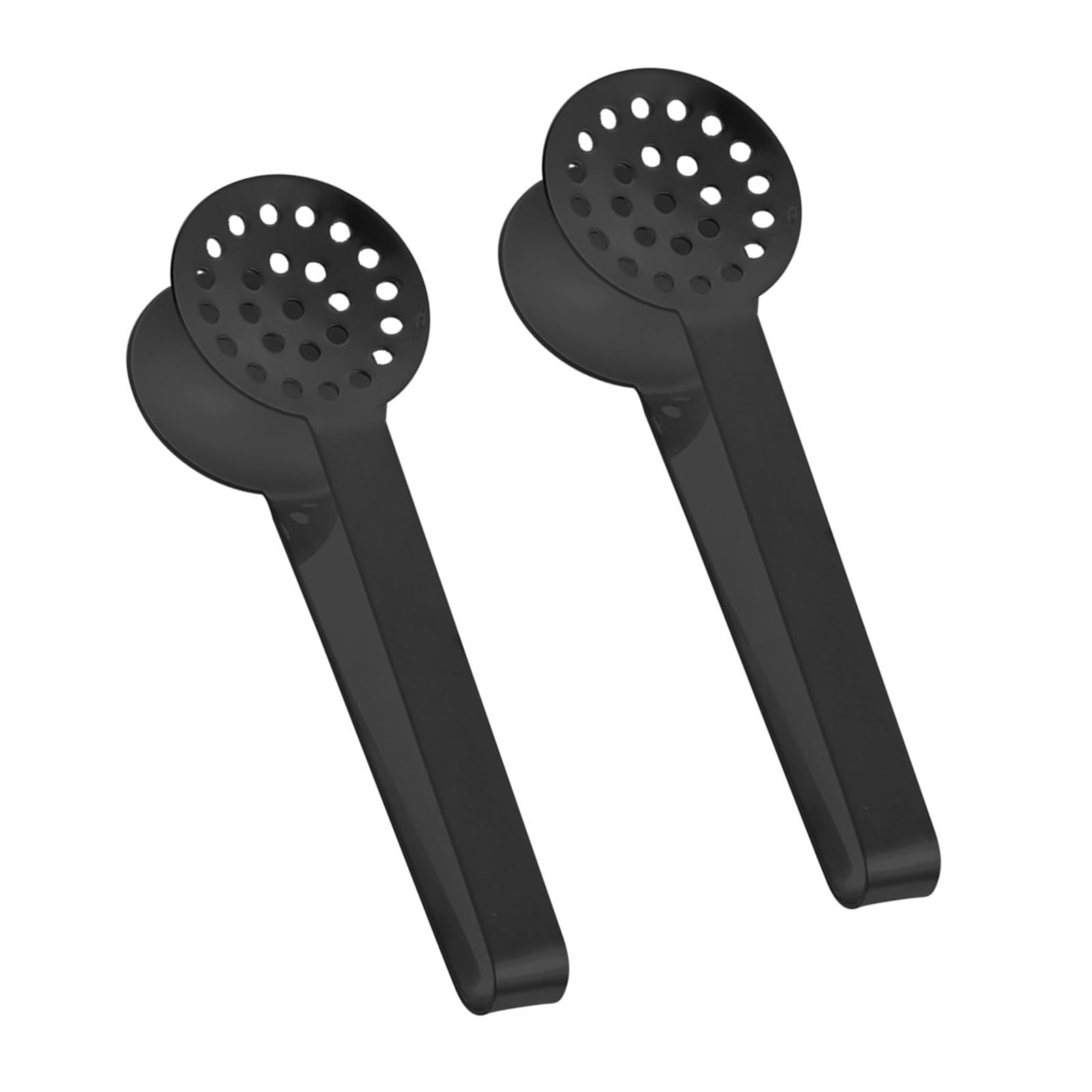 Kalttoy Black 2Pcs Teabag Squeezer Clip Durability Steel Strainer Teas Pickers Tool For Brewing Teas Hot Drink And Party Accessories Premium Teabag Squeezer Strainers
