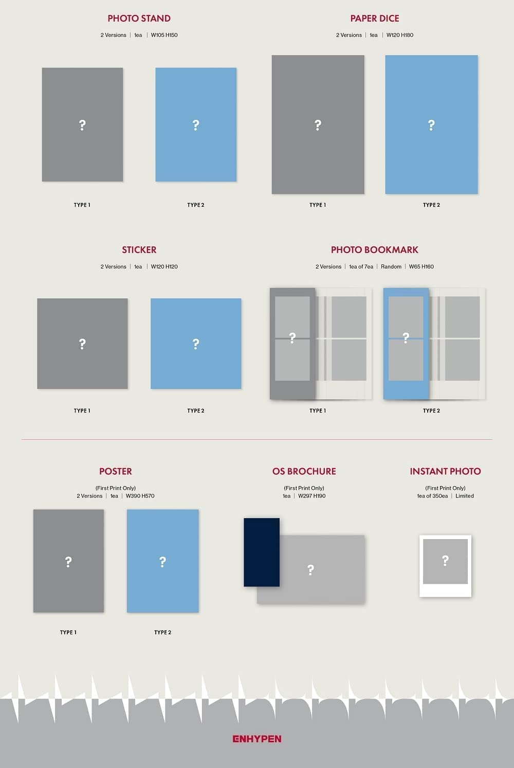 ENHYPEN Dimension : Answer 1st Album Repackage 2 Version Set CD+PhotoBook&Lyric Book+PhootCard+PhotoStand+Paper Dice+Sticker+Photo Bookmark+Tracking Kpop Sealed