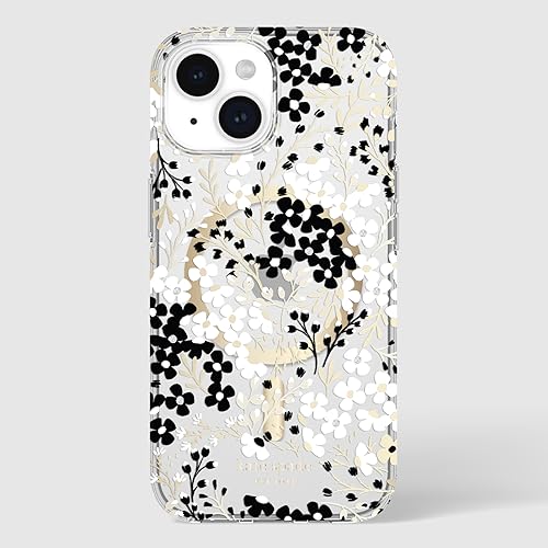 Coque iPhone 14 Kate Spade MagSafe protection rigide motif fleurs